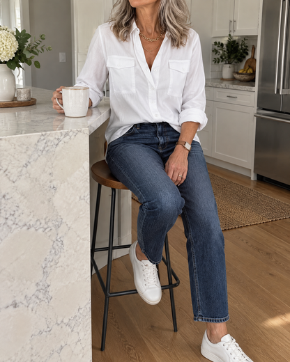 Louise - Pocket Detail Shirt