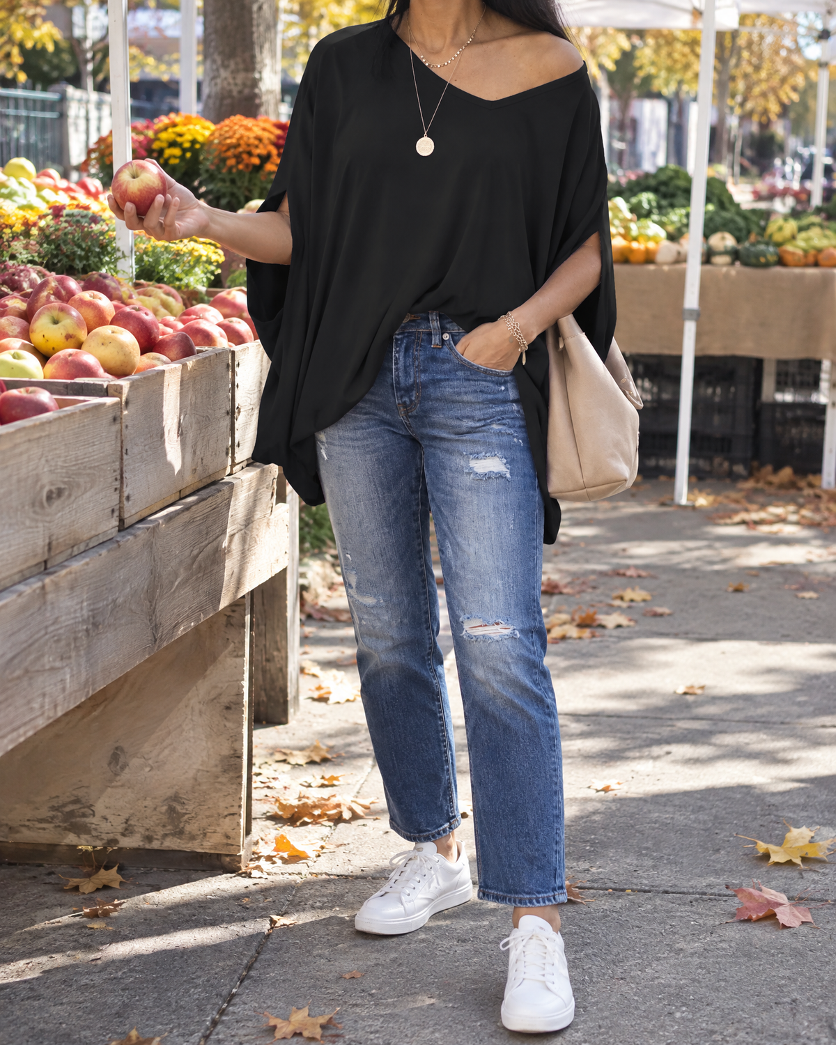 Elise - Batwing Oversized Tee
