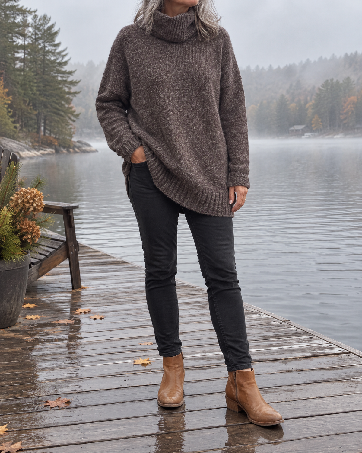 Thea - Turtleneck Pullover Sweater