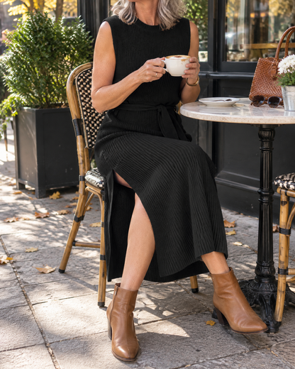 Lucile - Sleeveless Knit Midi Dress