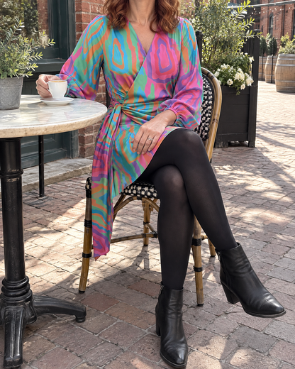 Colombe - Printed Wrap Dress
