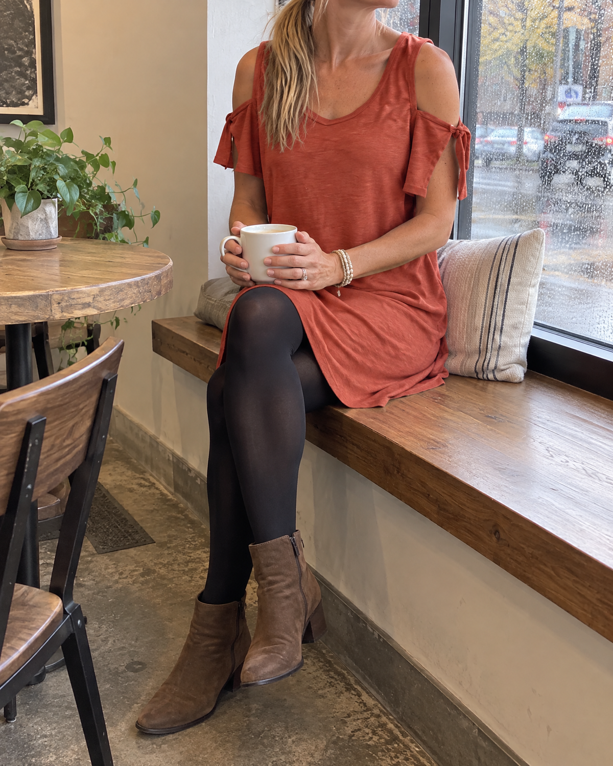 Yvette - Cold Shoulder Tee Dress