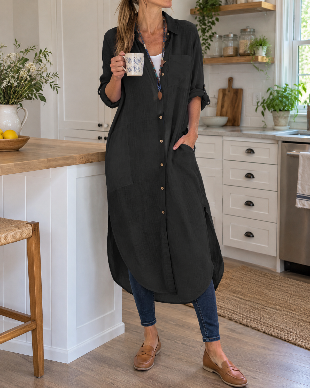 Madeleine - Cotton Shirt Dress