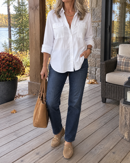 Louise - Pocket Detail Shirt