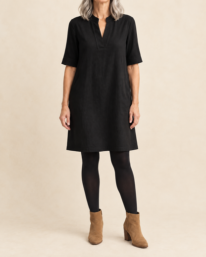 Irene - Notch Neck Shift Dress