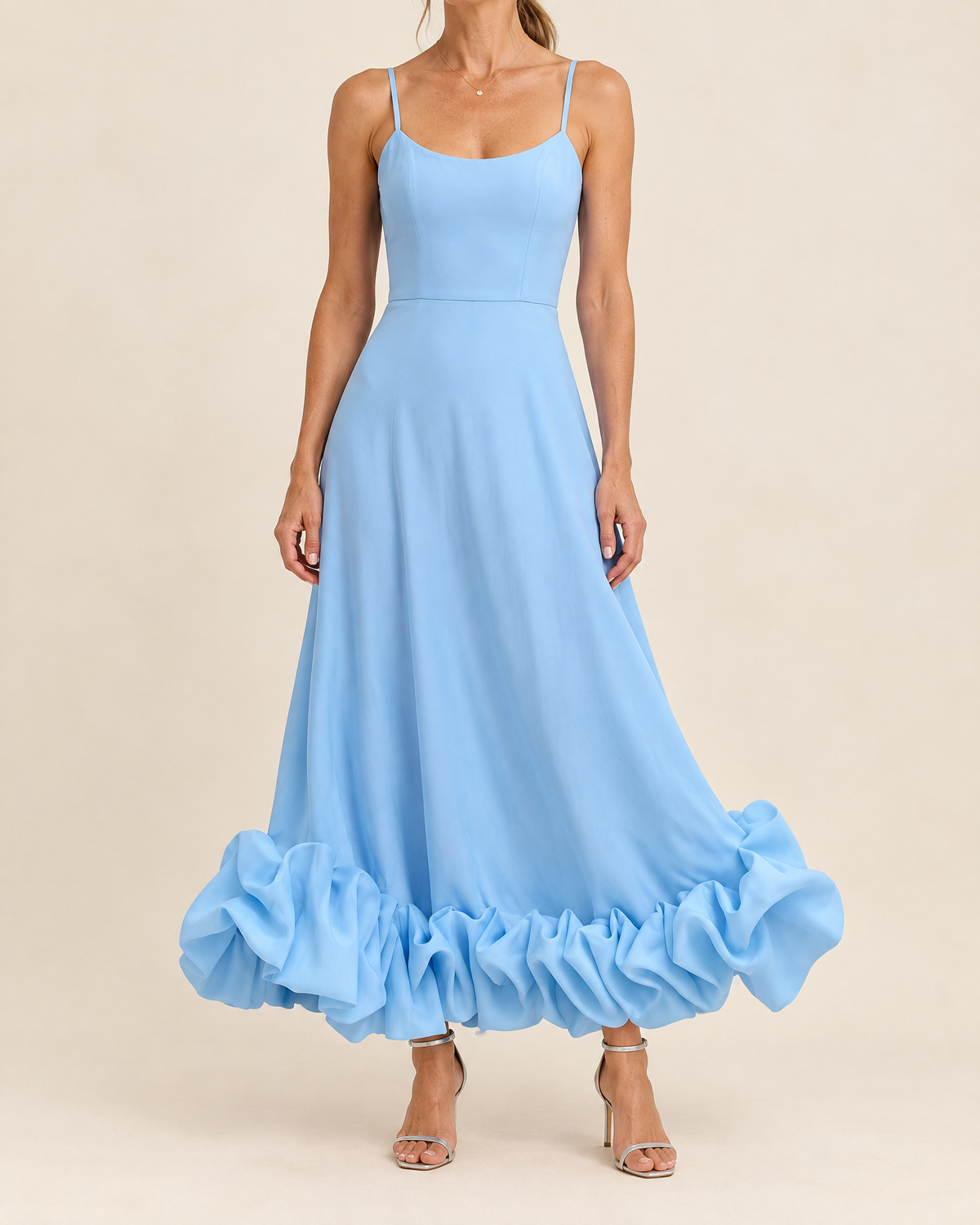 Rosine - Ruffle Hem Cami Maxi Dress