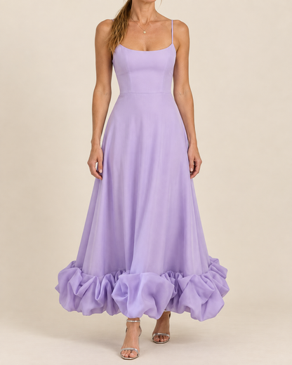 Rosine - Ruffle Hem Cami Maxi Dress