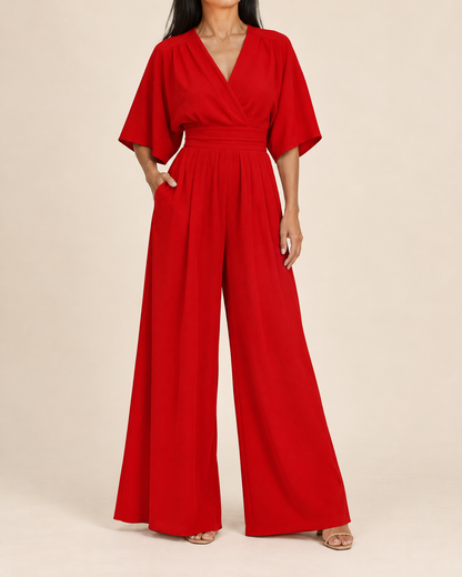 Eleonore - Kimono Sleeve Wide Leg Jumpsuit