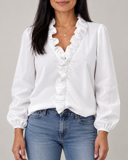 Celine - Ruffle Front Shirt