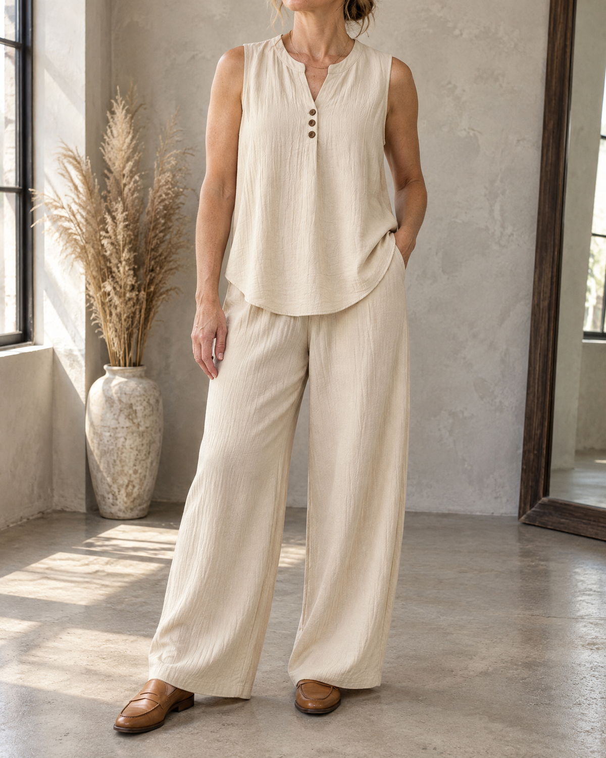 Marion - Sleeveless Top and Wide-Leg Set