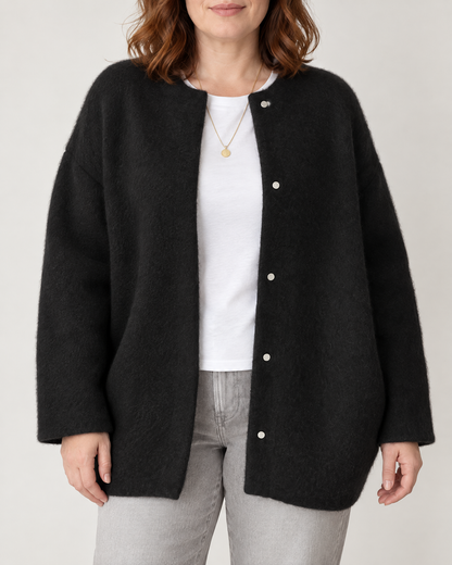Hortense - Wool-Look Button Jacket