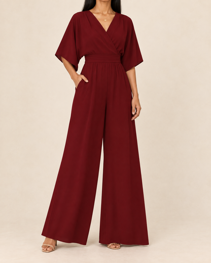 Eleonore - Kimono Sleeve Wide Leg Jumpsuit
