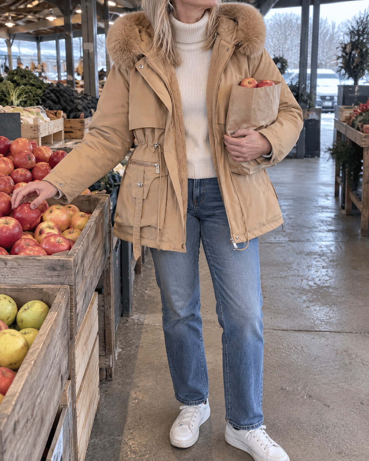 Brigitte - Faux Fur Hooded Parka