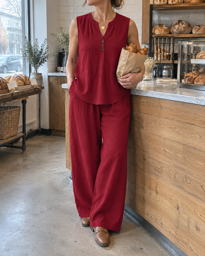 Marion - Sleeveless Top and Wide-Leg Set