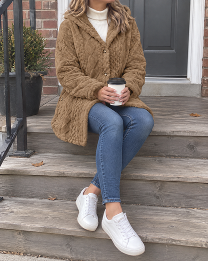 Corinne - Hooded Sherpa Jacket