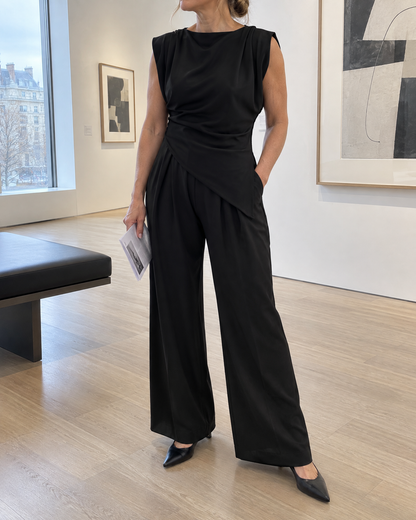 Jeanne - Asymmetric Sleeveless Set