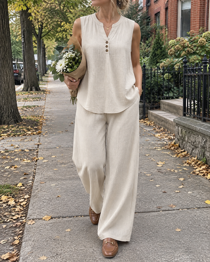 Marion - Sleeveless Top and Wide-Leg Set
