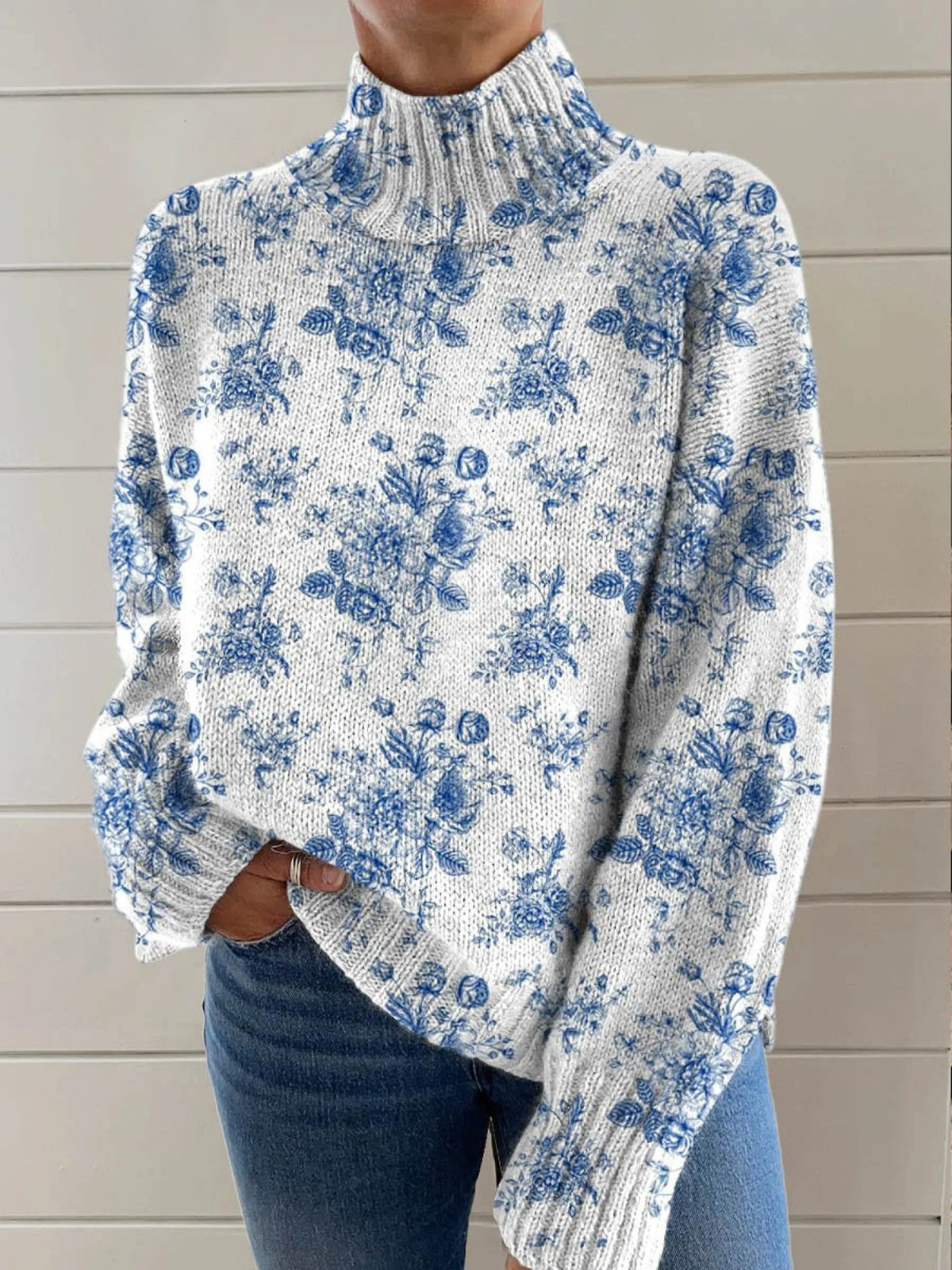 Ruby - Blossom Turtleneck Sweater